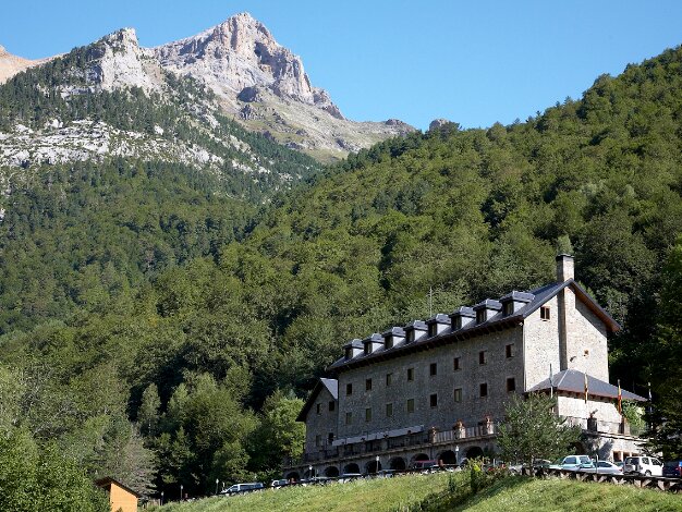 The Pyrenees Driving to the foot of Monte Perdido, in the spectacular Valle de Pineta in the Pyrenees