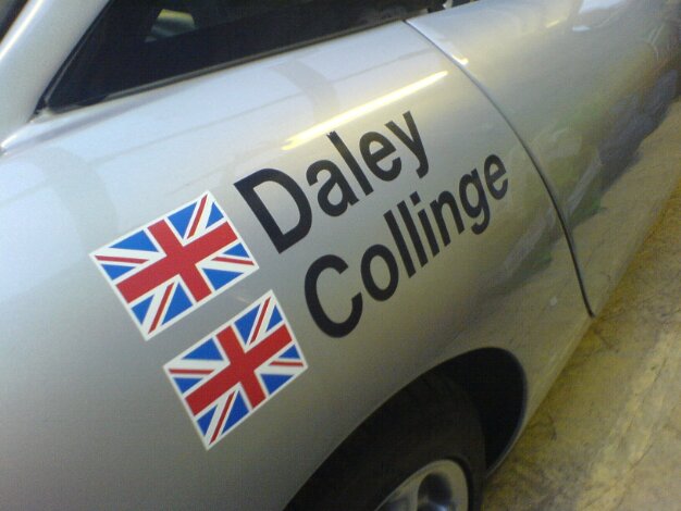 1 - Before departure Photos of the car's funky stickers for 2006. The Tricolour theme was much appreciated by the locals!